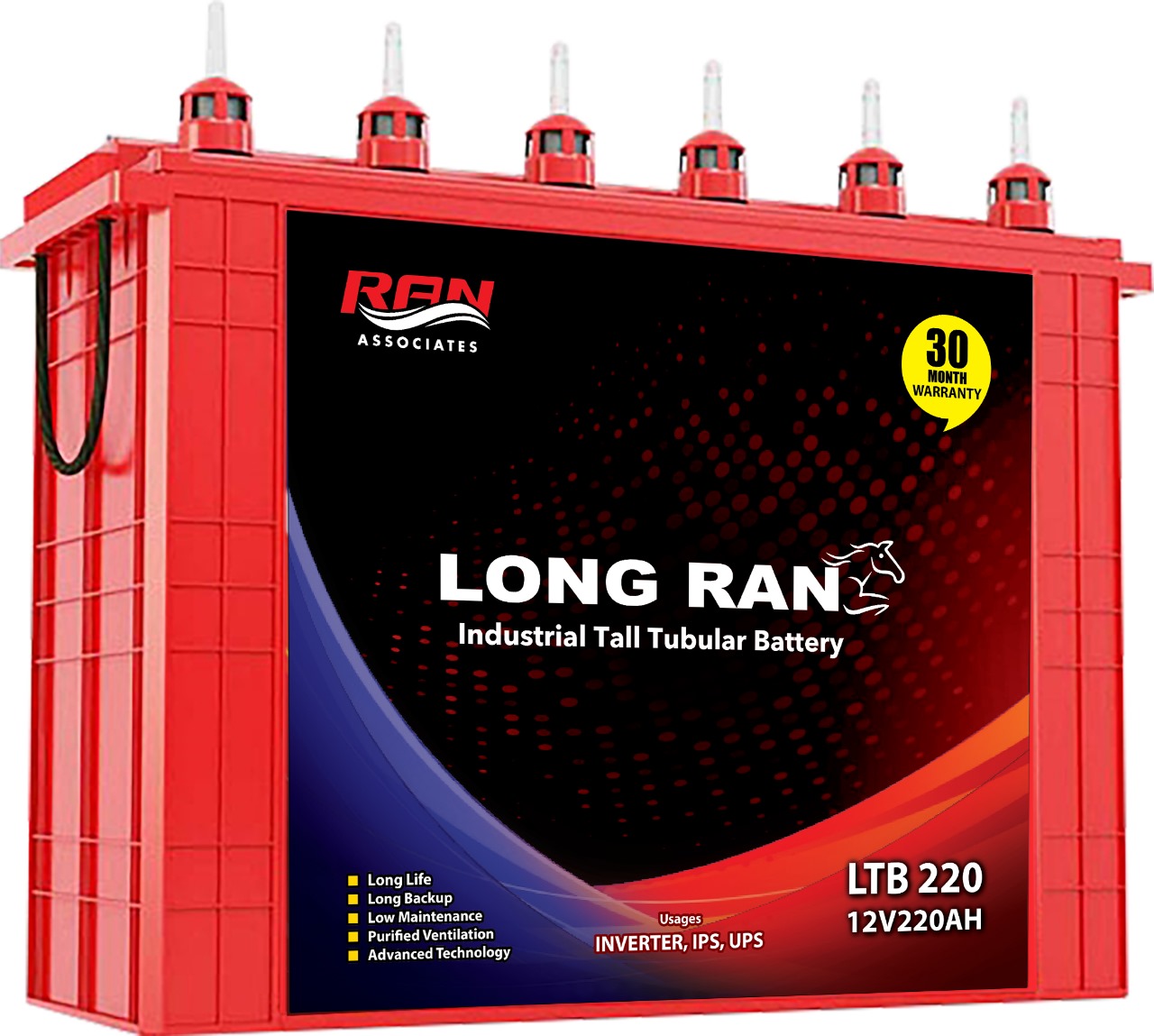 Long Ran tall tublar Battery